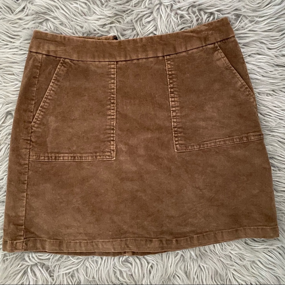 Corduroy Mini Skirt